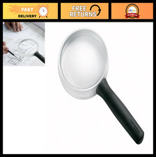 High-Power Handheld Magnifier with LED Light - 2.5x Magnification, Ideal for Rea