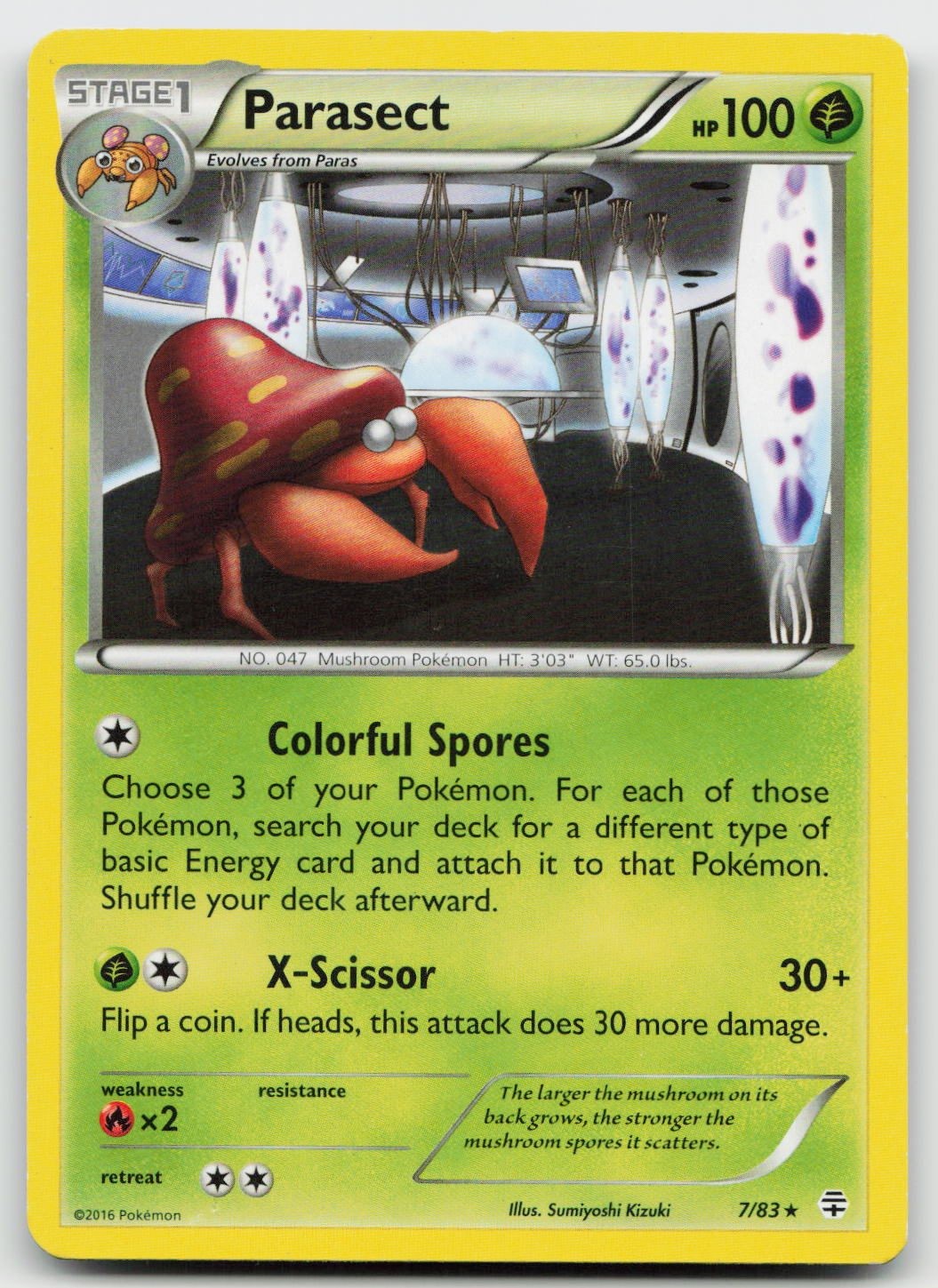 Parasect 7/83 -MP- Pokemon EN Generations