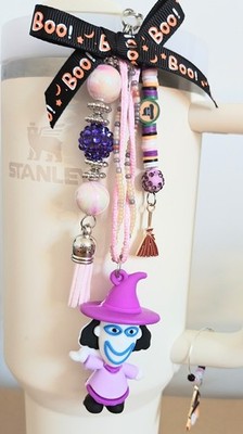 Shock Nightmare Before C Dangle Straw Charm Stanley compatible Artisan USA 2053