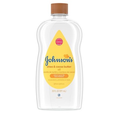 Johnsons Baby Oil, Mineral Oil Enriched With Shea Cocoa Butter 20 fl. oz