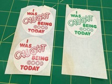 Vintage I Was Caught Being GOOD Inventive Rewards Stickers NOS