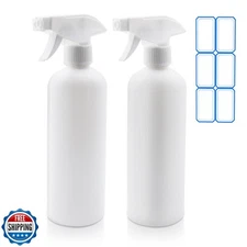 DTDNZKN 2 Pack of 16.4oz (500ml) Plastic Spray Bottles – Leak Proof, Adjustab