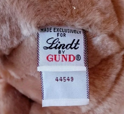 Gund Teddy Bear Lindt Kids Plush Stuffed Animal Toy Red Vest - Picture 4 of 4
