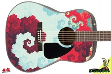 Guitar Skin Righty Acoustic Guitar Skin Barnacle Bills Underwater Tetris 128