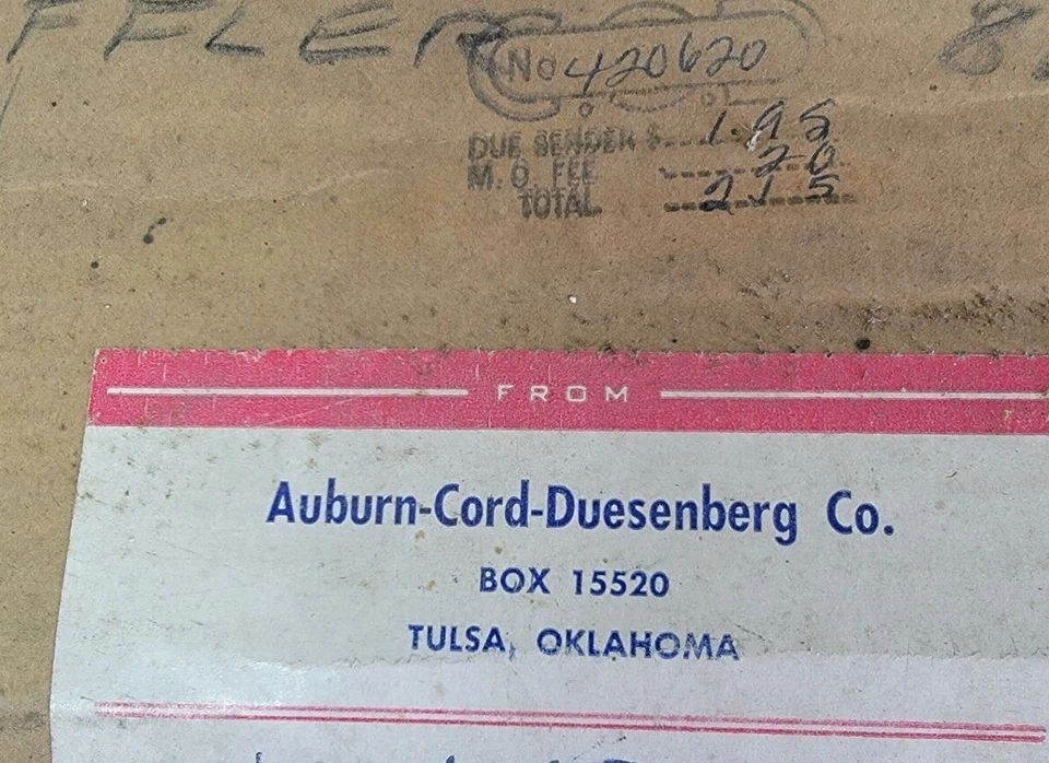 SILENCIADOR DE ESCAPE NUEVO CABLE CASTAÑO ROJIZO DUESENBERG MODELO 810 M10256 NUEVO RARO Foto 3 de 4