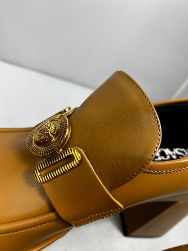 Versace La Medusa Biggie Brown PlatformEU41/US10 - Picture 3 of 7