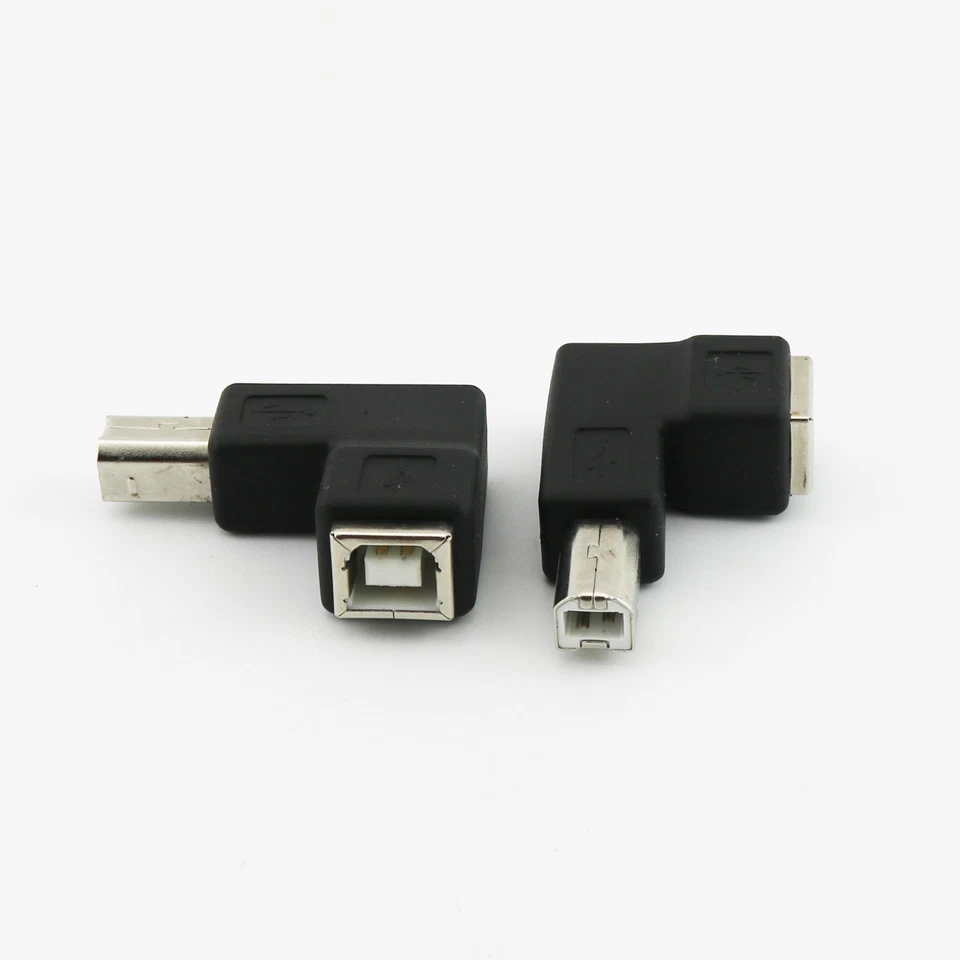 1x USB 2.0 B Female Jack to Right Angle B male Plug Printer Connertor Adapter - Image 3 of 4