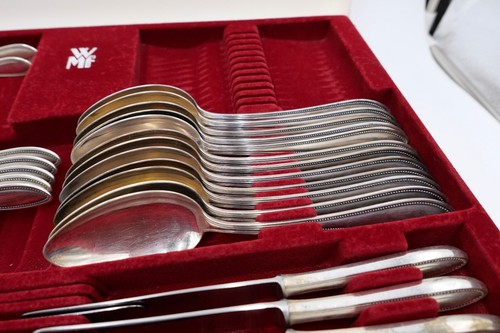 29 tlg. 90er ähnl. WMF 500 Perlrand cutlery Besteck Gabel Löffel Schöpfer Set - Picture 4 of 19