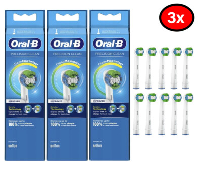 3 pairs of 10 count Oral-B Precision Clean Toothbrush Heads 
