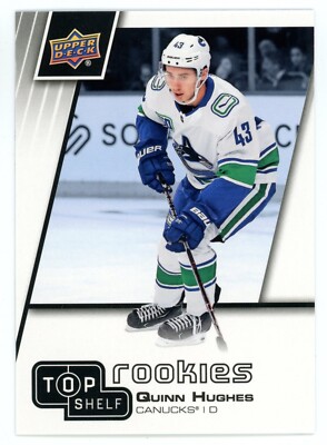 2020 Upper Deck Summer Promotion Top Shelf Rookies Quinn Hughes #TS-2