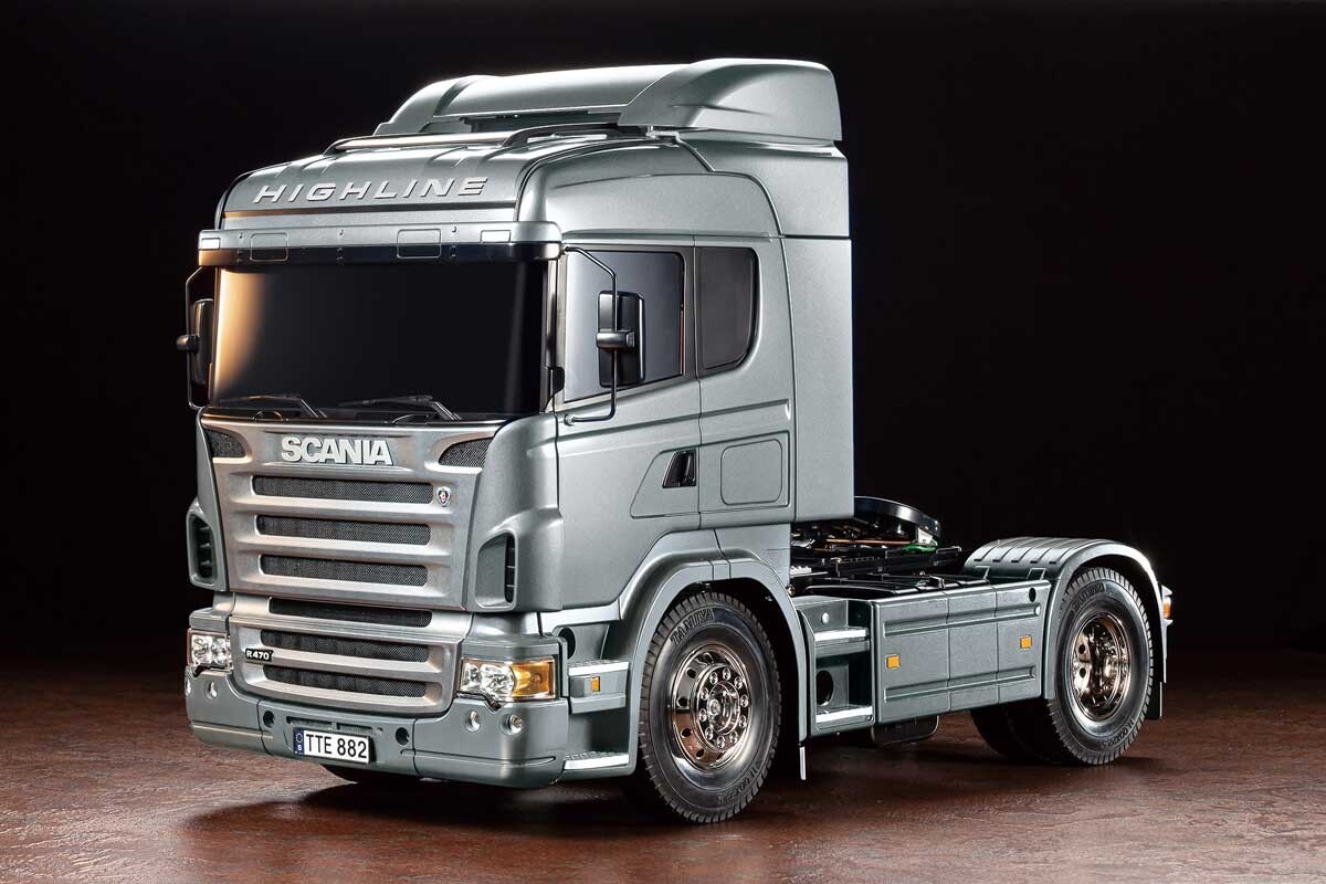 Tamiya 56364 RC Scania R470 2WD Semi-Truck Kit Silver