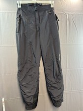 Vintage Ski Snow Pants Womens 10 Hard Corp Skiwear 80s 28x30 Black Hong Kong