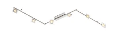 LED Deckenleuchte Strahler Spotleiste 6x5W/230V Cholet Nickel Matt 3000K 1800lm - Bild 1 von 4