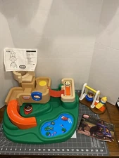 Rare Little Tikes Toddle Tots "Community Playground" Playset Swing Set 4 Fogures