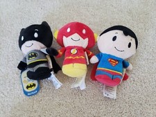 Hallmark Itty Bittys Super Heroes Plush Lot of 3 Superman, Flash  Batman