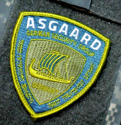 GERMAN PMC DIPLOMATIC SECURITY DSS ASGAARD GSG vêlkrö INSIGNIA-A: BAGHDAD BOY