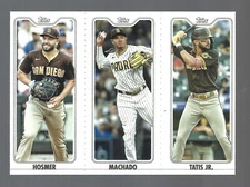 2022 Topps Opening Day Triple Play TPC-8 Manny Machado Fernando Tatis Jr. Hosmer