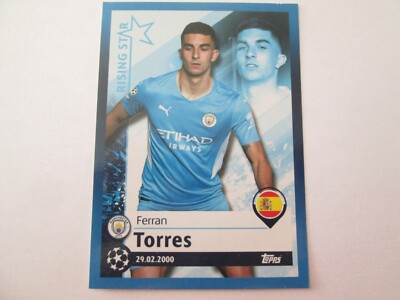 Sticker TOPPS CHAMPIONS LEAGUE 2021 - 2022 - RISING STAR N° 74 FERRAN ...