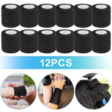 12X Tattoo Self Adhesive Bandage Wrist Wrap Grip Cohesive Elastic Tape 2" x 5yds