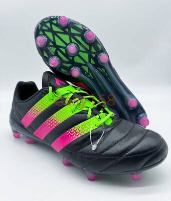New Adidas ACE 16.1 FG Sz 7 Soccer Leather Black Cleats AQ5064 | eBay