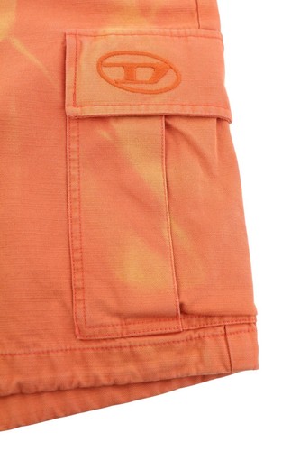 Diesel P-Atlan Herren Shorts W32 Cargo Orange Fade Effekt Patch Taschen UVP 100 - Bild 5 von 11
