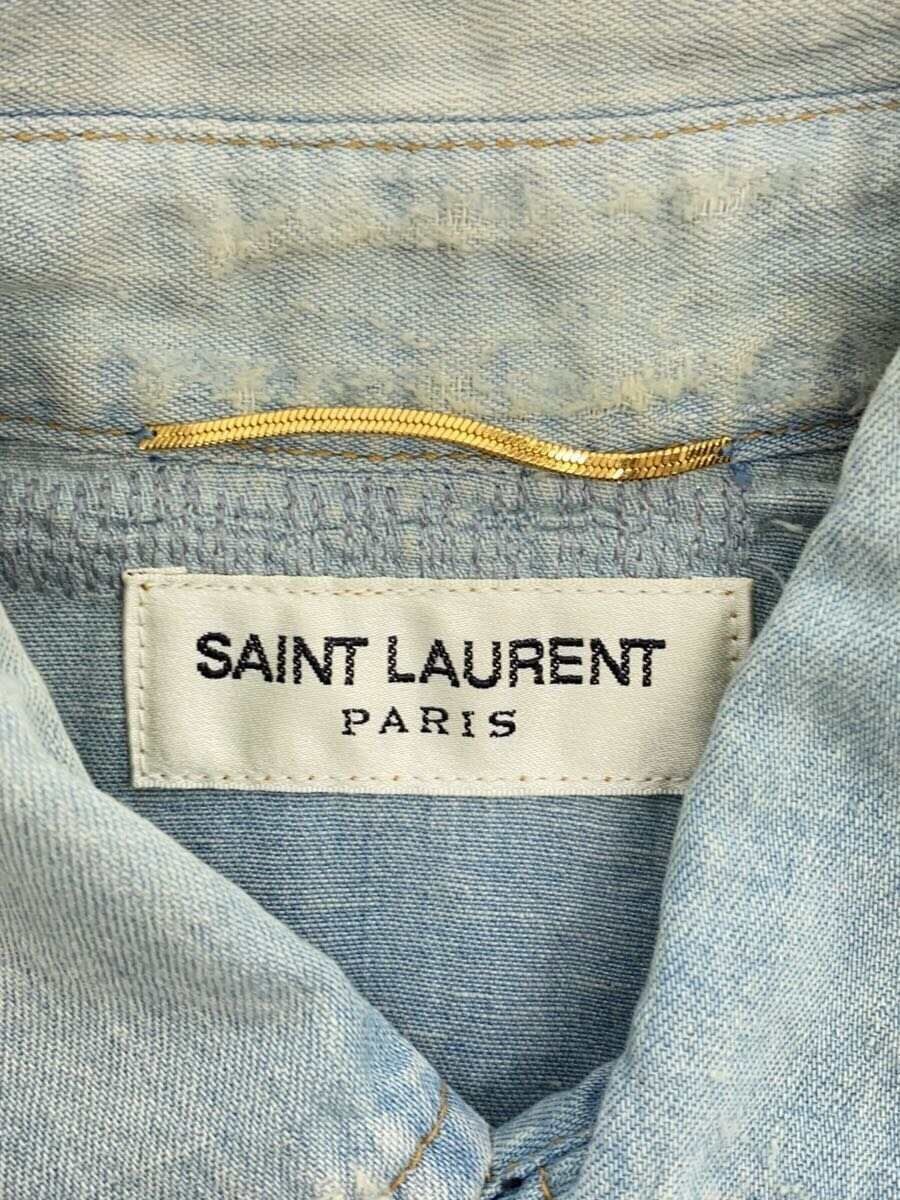 SAINT LAURENT CAMICIA SINT LAURENT MANICA LUNGA M COTONE IDG EDDY WEDDING WESTERN CON usata