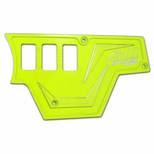 2 Piece 6 Switch CNC Dash Panel Speedometer RZR XP1000 S 900 1000 Lime Squeeze - Picture 3 of 6