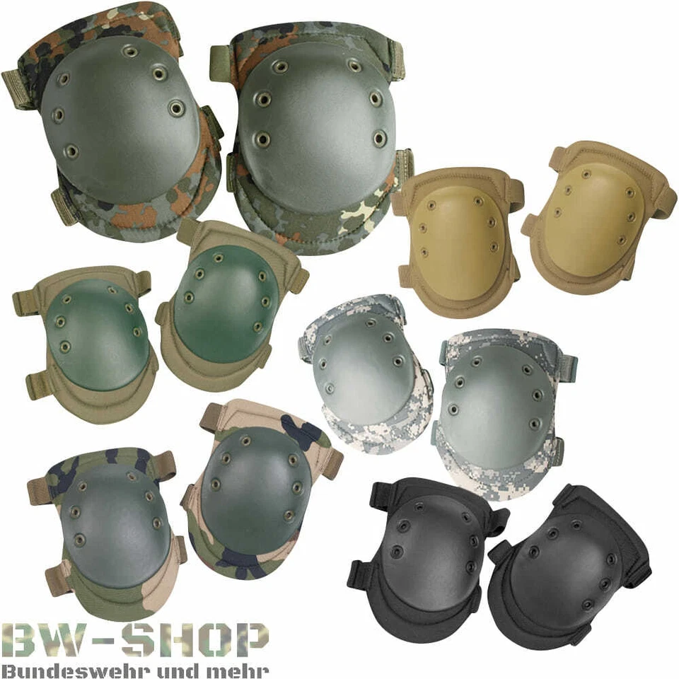 BW KNIESCHÜTZER NEU OUTDOOR SCHUTZ ARMY KNIESCHUTZ 6-FARBEN PAINTBALL AIRSFOFT