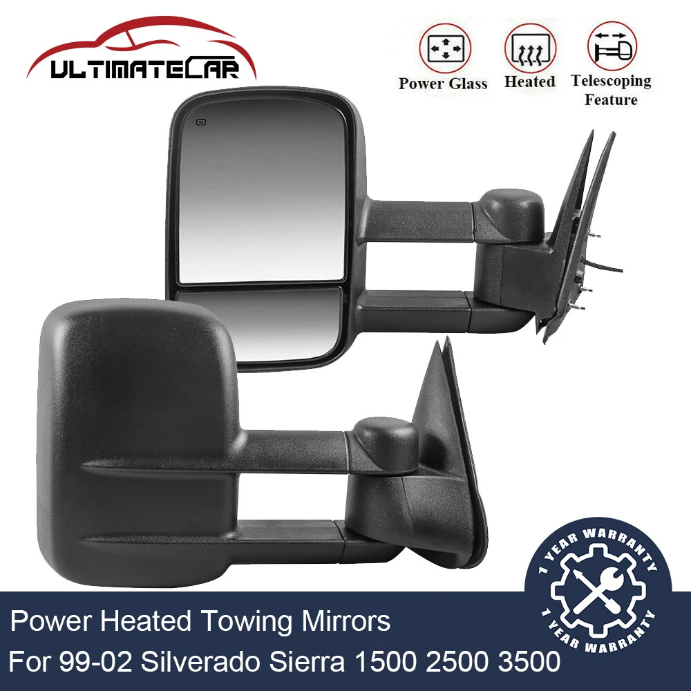 Pair Power Heated Tow Mirrors For 1999-2002 Chevy Silverado GMC Sierra 1500 2500
Opens in a new wind