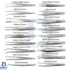 Surgical Tooth Forceps Medical Tweezers Adson Orthodontic Brackets Dental Tools