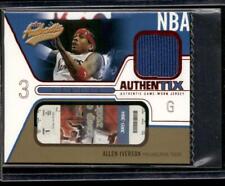 2003-04 Fleer Authentix #JA-AI Allen Iverson Jersey Authentix All-Star Ripped