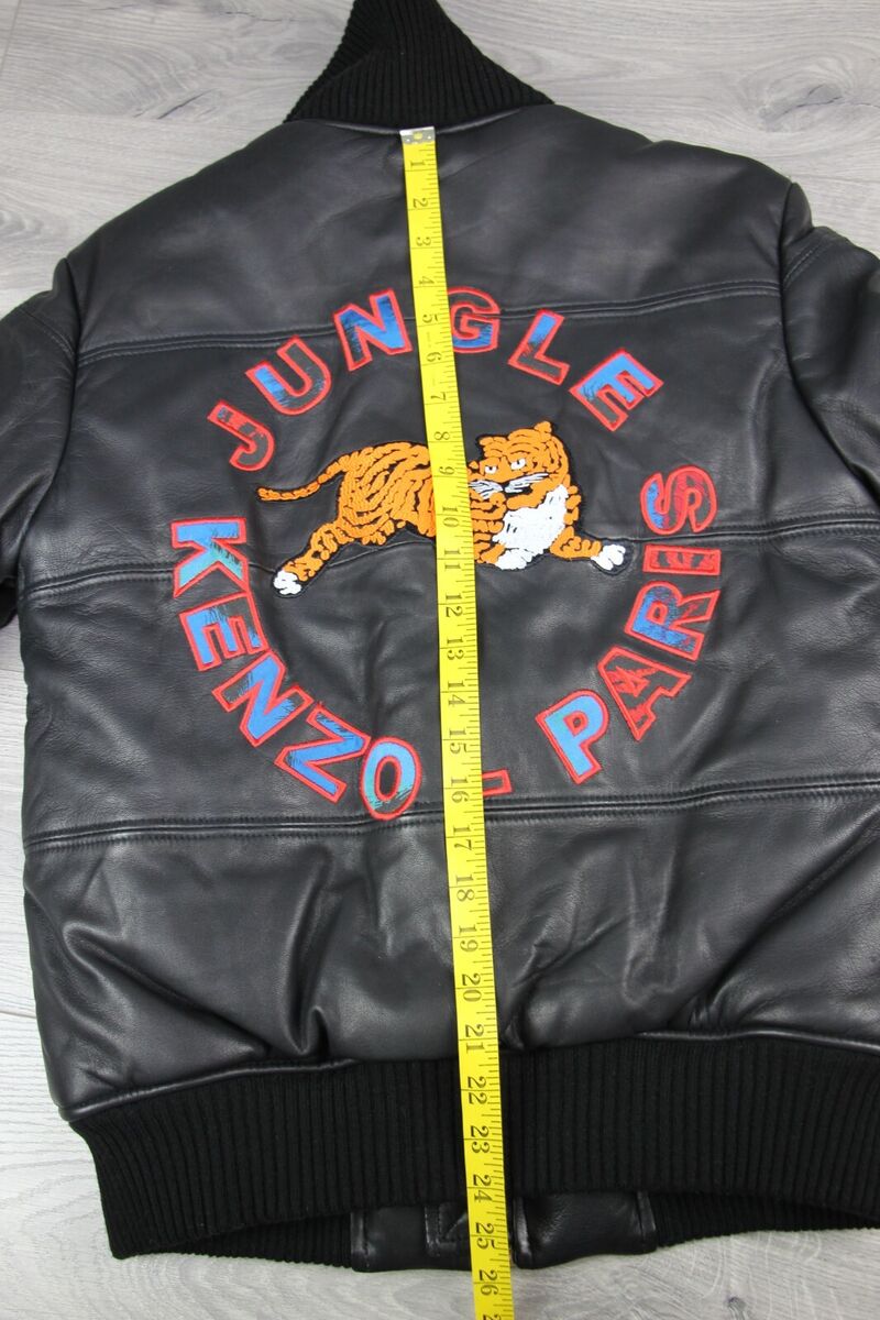 KENZO Jungle Paris H&M Vintage Mens Black Leather Casual KENZO Jungle Paris H&M Vintage Mens Black Leather Casual