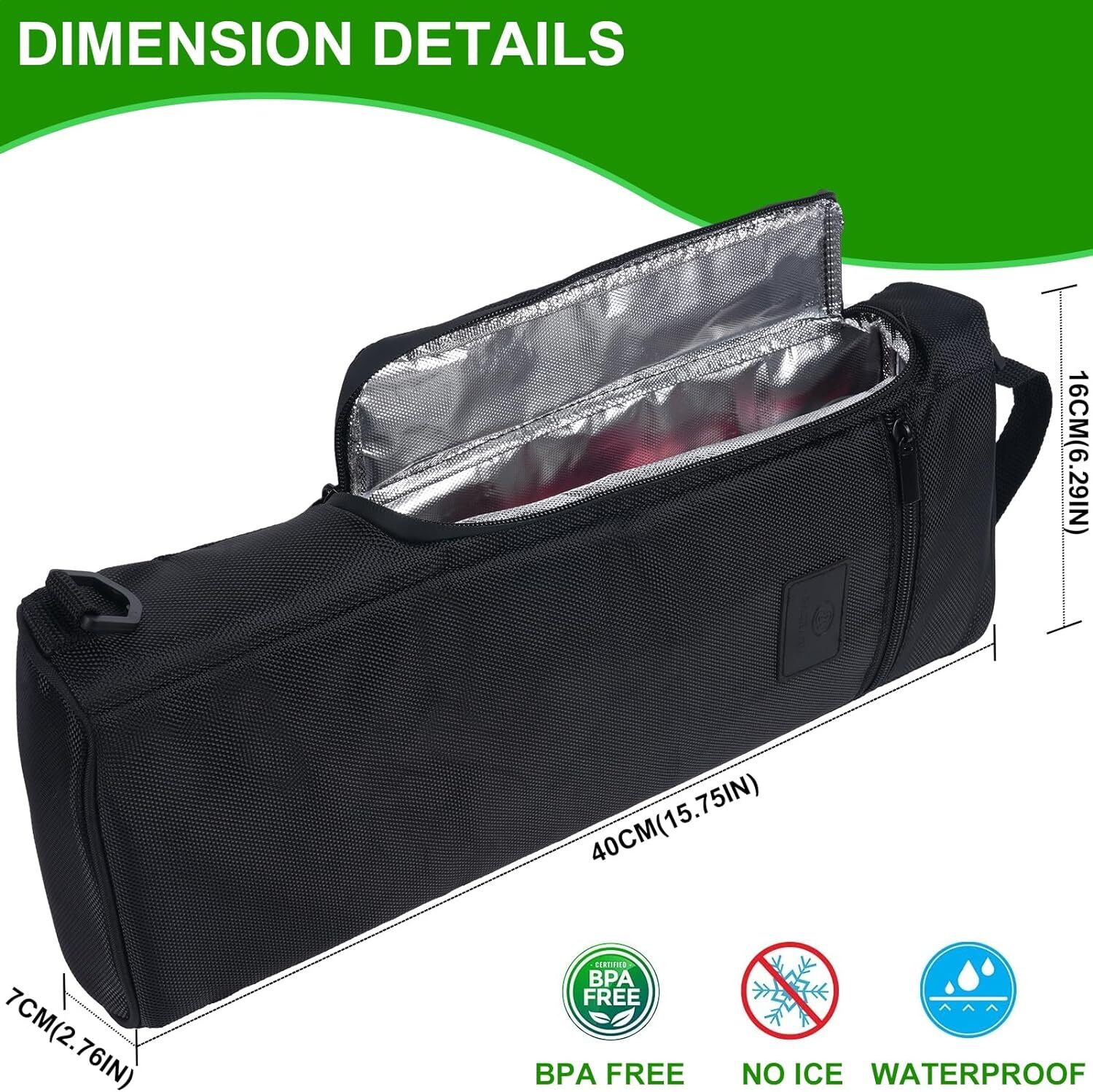 BAQRAXIA Golf Cooler Bag, Accessories Gifts for Men Dad Husband Black 