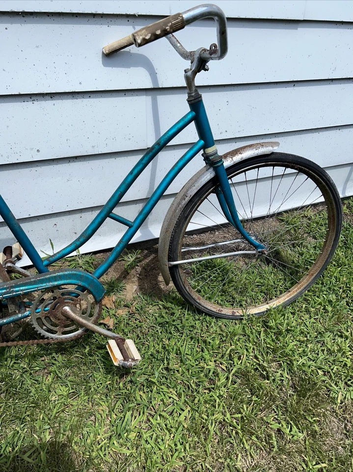 Murray Jet 1960 - Bicicleta de bomberos vintage para mujer bicicleta de proyecto azul aguamarina Foto 3 de 4