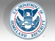 U.S. Department of Homeland Security Solid Mahogany Wood Plaque Seal Emblem