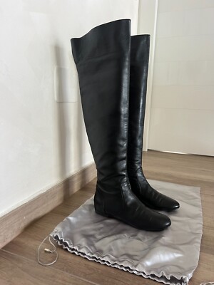 Leather snow boots Giuseppe Zanotti Black size 38 EU in  38 Giuseppe Zanotti Boots display picture 1