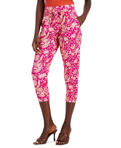 INC International Concepts Women's Printed Cropped Pants (8, Batik Scene)