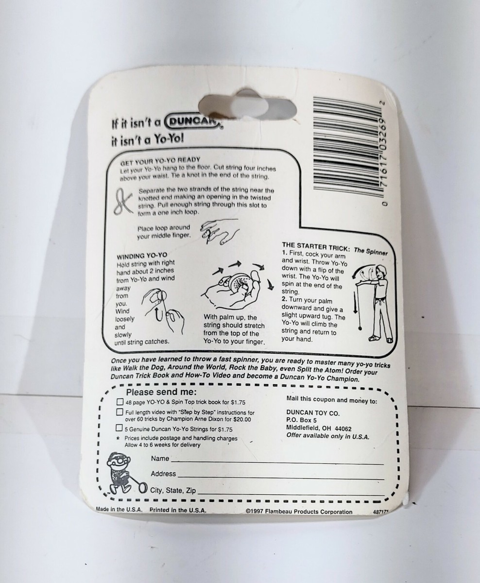 Vintage 90s 1997 Imperial Red Duncan YoYo Original Flambeau Sealed