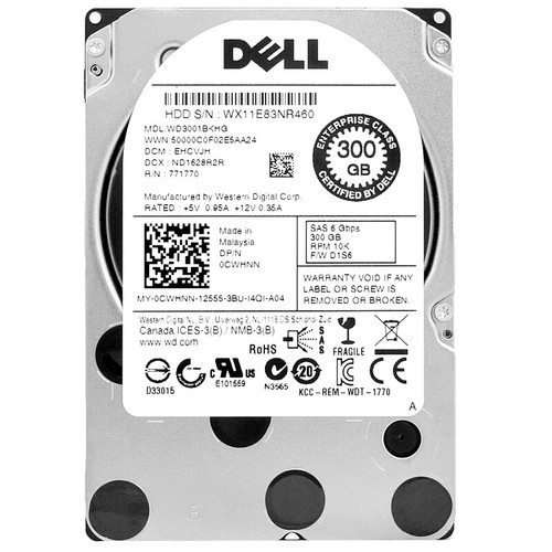 Hard Disk Dell AL13SEB300 300GB 10000RPM SAS II 2.5″ 64MB Cache 0MTV7G