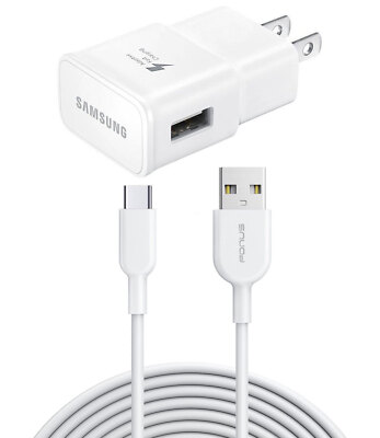 Fast Home Charger Type-C 10ft USB Cable Quick Power Adapter for Cell Phones