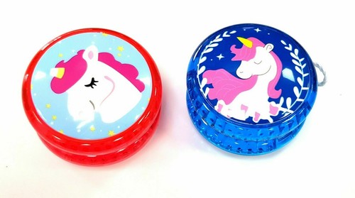 12x Kids Light Up unicorn Return Clutch Children's Trick Yoyo Stocking Filler - Picture 2 of 3