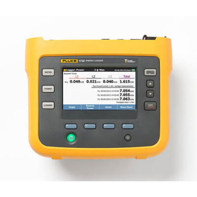 Fluke 1732/EUS Three-Phase Electrical Energy Logger, Flexible Probes