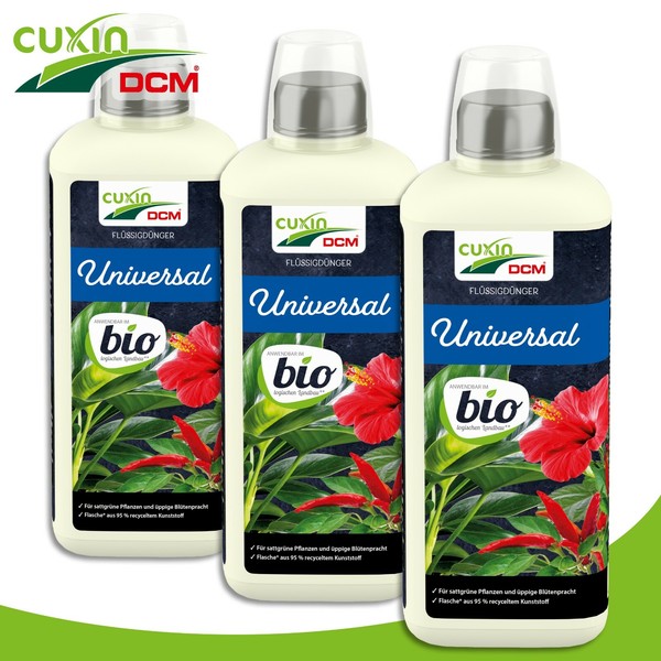Cuxin 3 X 800 Ml FlüSsigdüNger Universal Bio NaturdüNger Wachstum NäHrstoffe-image