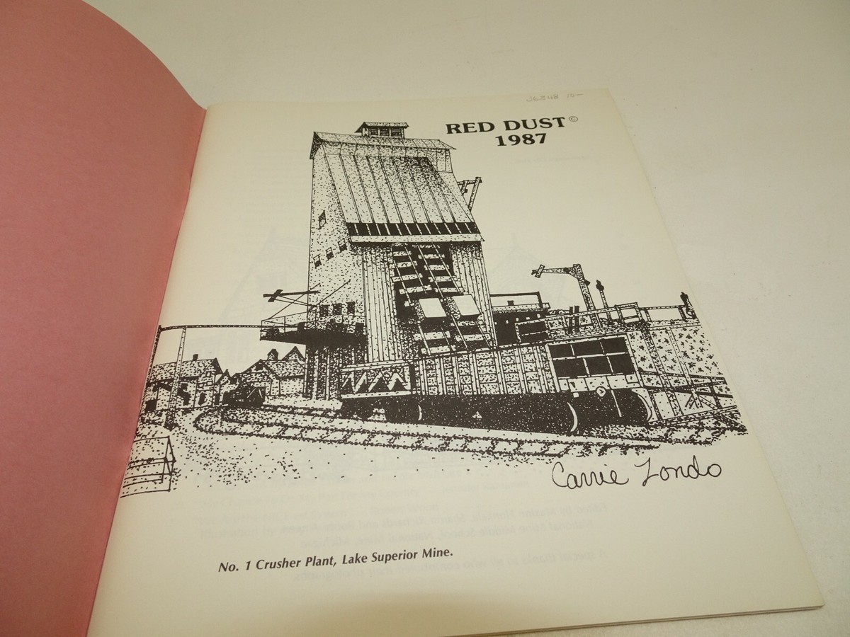 Red Dust 1987 National Mine Ishpeming Michigan Upper Peninsula Book History