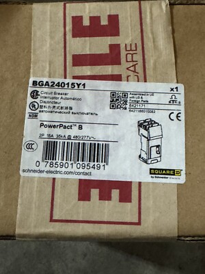 Square D BGA24015Y1  2 pole 15 Amp 240 volt I-Line