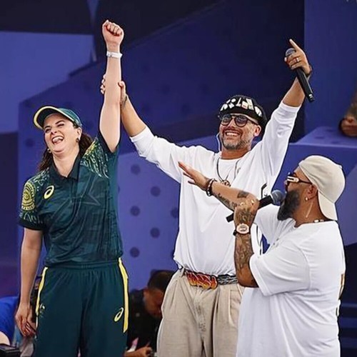 Rachael Gunn Australian Breakdancer Uniform Costume Raygun Polo Shirt Pants Hat - Picture 5 of 17