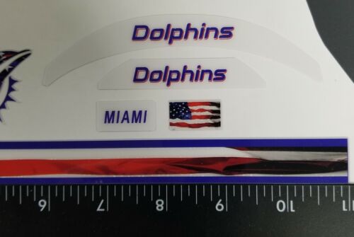 Decalcomanie mini casco bandiera MIAMI DELFINI - Foto 3 di 4