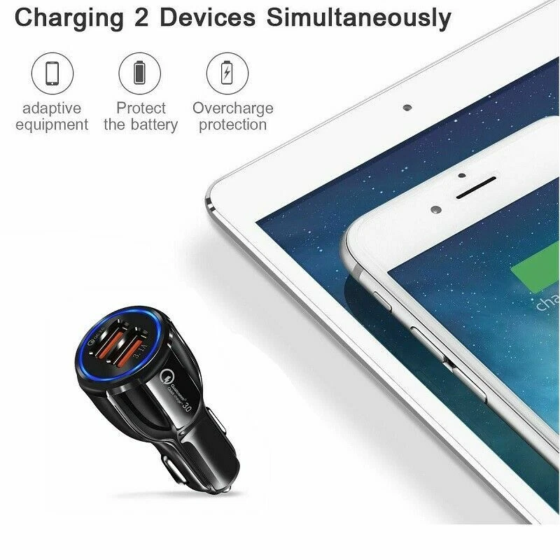 50x 2 Port USB Fast Car Charger 3.0 Dual USB For Samsung iPhone Bulk Wholesale - Image 2 of 4
