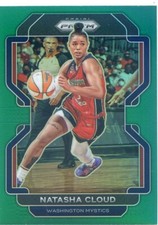 2022 Panini Prizm WNBA NATASHA CLOUD #42 GREEN PRIZM MYSTICS SUN