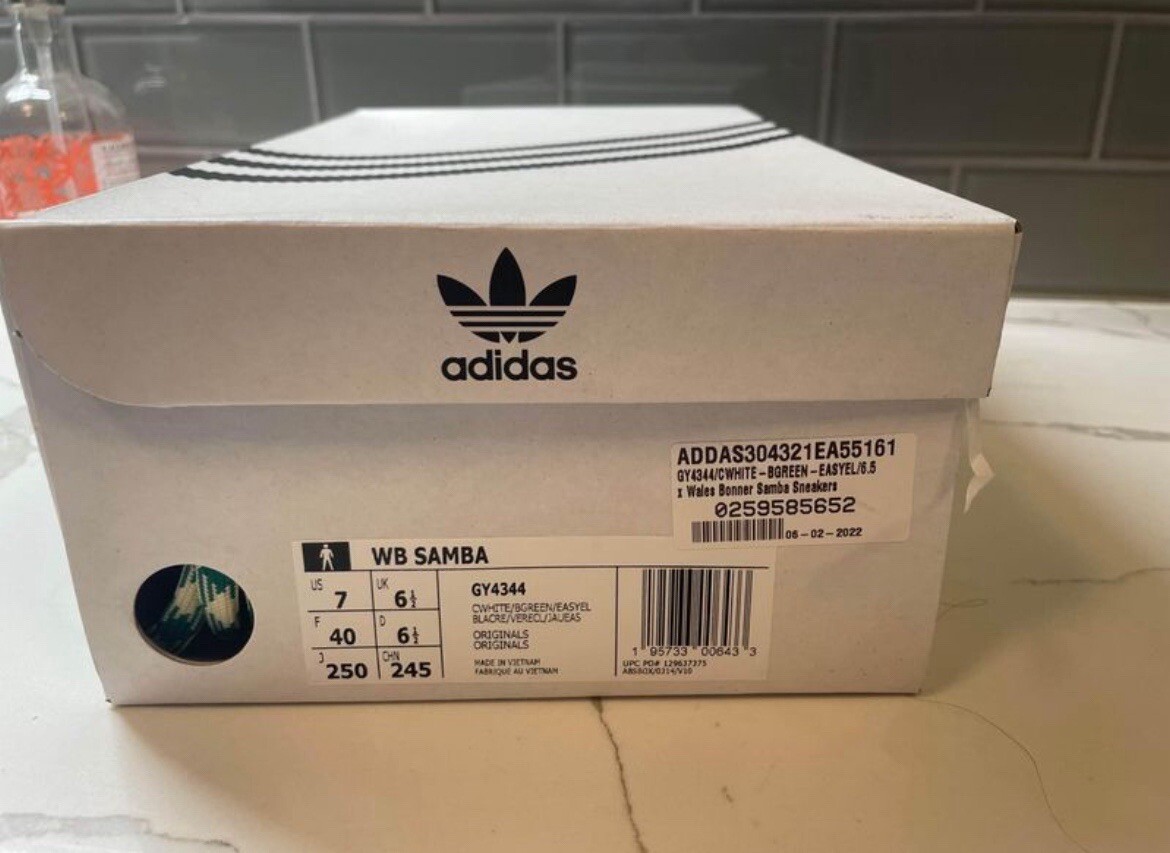 adidas gazelle silver green womens Adidas Samba Wales Bonner Cream Green US4  Curated by Charbel